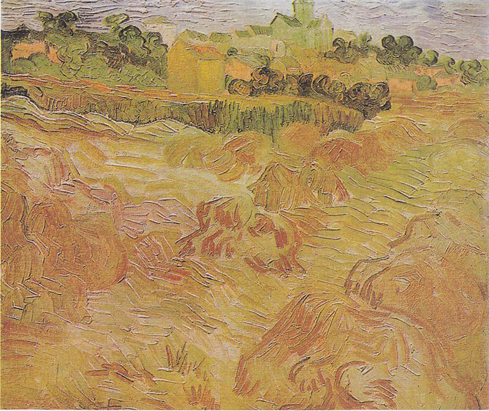 Wheat fields with View of Auvers